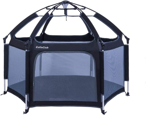 Portable playard with - with, safety