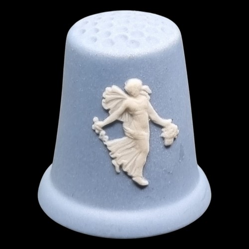 Vintage thimble wedgwood blue - thimble,