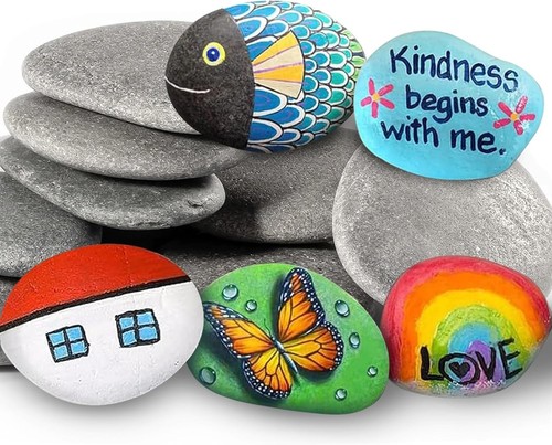 10pcs painting rocks - painting, rocks,
