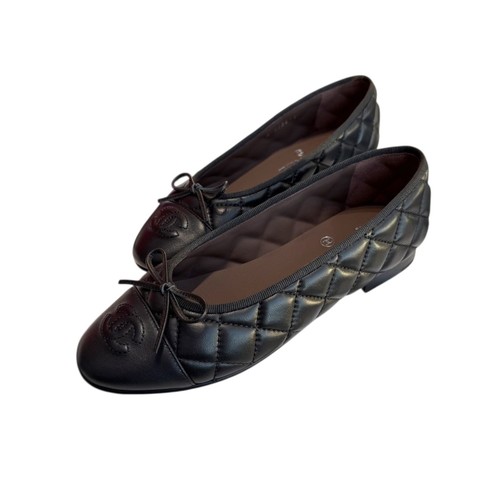 Chanel ballets black flats - ballets, in
