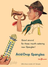SPANGLES ACID DROP SWEETS