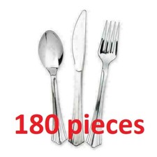 180 PACK REUSABLE SILVER