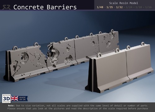 Concrete road barriers - road,