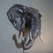 Fibreglass Elephant Head Wall