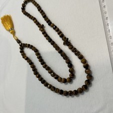 Natural Golden Tiger Eye Tasbih Prayer Beads 8mm 100 beads