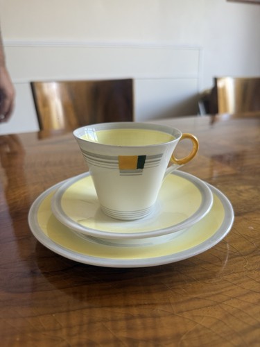 Shelley art deco yellow - deco,