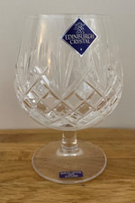 Edinburgh Crystal Brandy Glass New with Tags Cut Glass Goblets Preowned