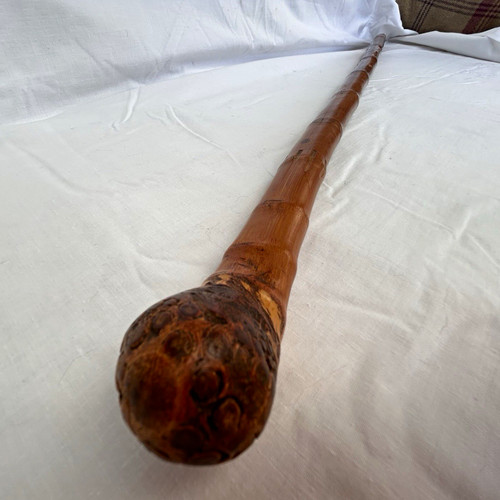 Handcrafted brown bamboo - handcrafted,