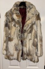 Real rabbit fur coat - UK SIZE
