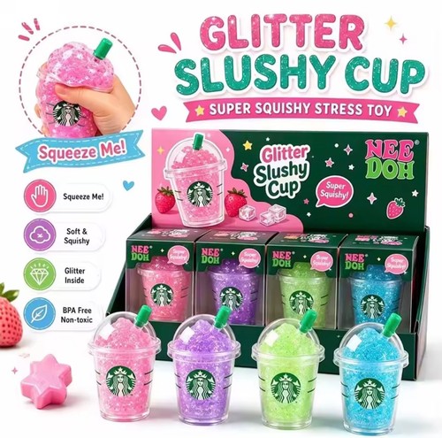 Needoh glitter slushy cup - needoh,