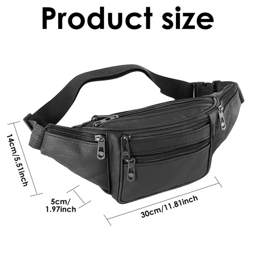 Bum bag leather - leather, fanny