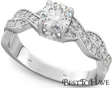 1.53ct Ladies 925 Sterling