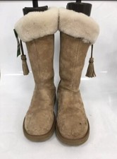 UGG Plumdale 1894  Genuine Chestnut Suede Tall Sheepskin Winter Boots UK 7.5