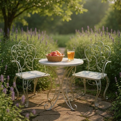 Metal bistro set garden - bistro,
