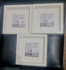 3x IKEA Ribba picture frames 23 x 23 white