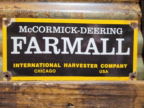 Vintage farmall porcelain - farmall, sign
