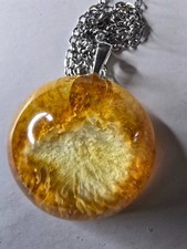 Handmade Pendant Necklace Resin Jewellery Gold Handmade Gift for Her Jewellery