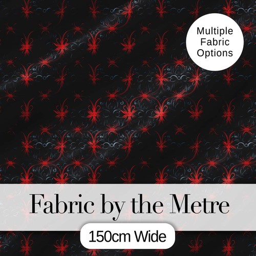 Dark red gothic floral - dark,