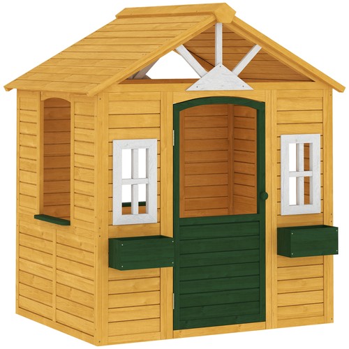 Wooden outdoor playhouse - wooden,