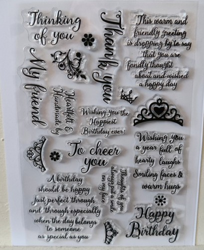 Mixed stamp set sentiments - stamp,