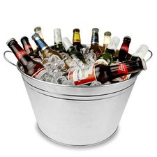 Galvanised steel round party - galvanised,