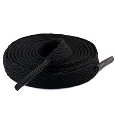 Flat Black Brown Shoe Laces