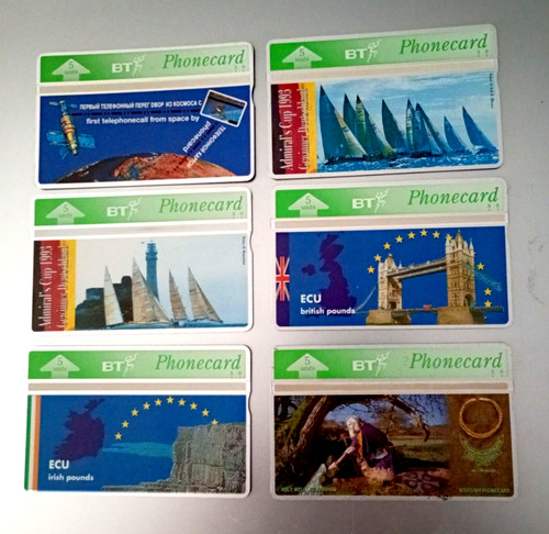 Telephone cards - 6,
