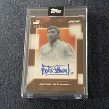 2025 Topps Formula 1 Lights Out Jackie Stewart World Champion Auto Orange 14/25