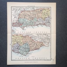 Original 1885 Stanford Map Of