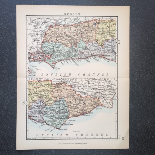 Original 1885 stanford map - stanford, of