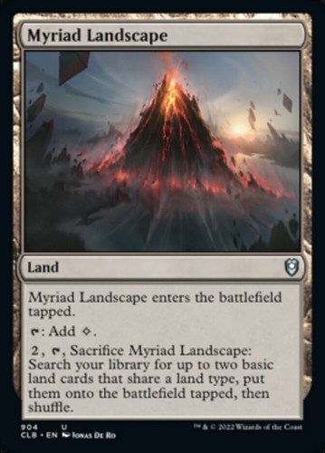 Mtg myriad landscape - myriad, [baldur's