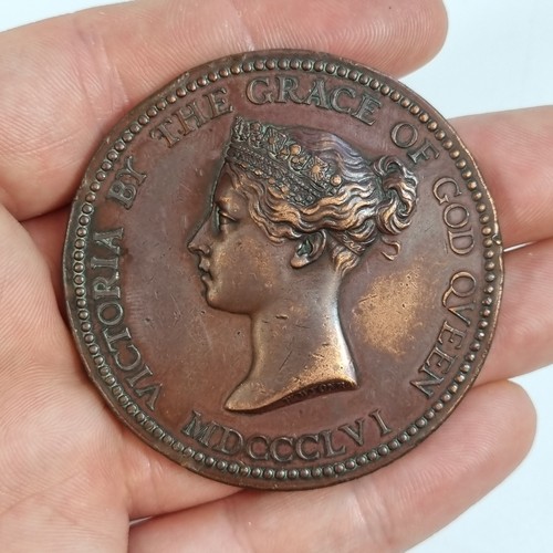 Antique victorian bronze medal - antique,