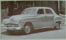 Plymouth 1951 Cranbrook 4 Door Sedan Salesmans Card Period Postcard Ref 96E