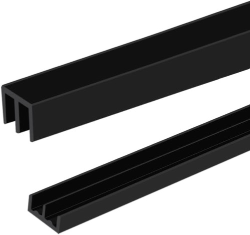 Sliding door track - sliding, 1/4"