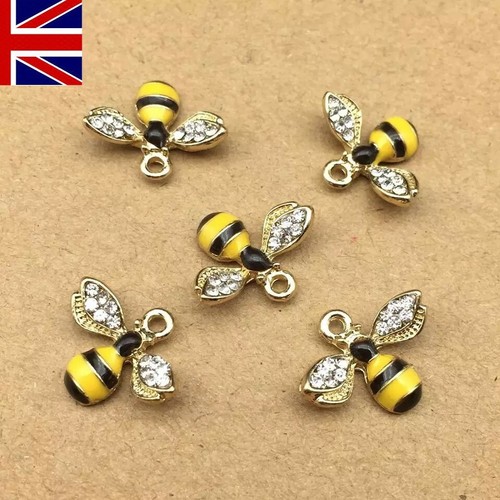 Bee charms pendent necklace - charms,
