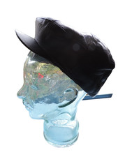 Men's Peaky Blinders Newsboy Cap Leather  8-Panel Gatsby Flat Baker Boy Hat