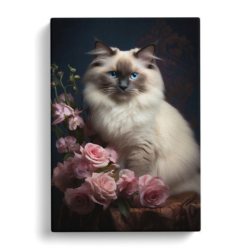Ragdoll cat classicism - cat, canvas