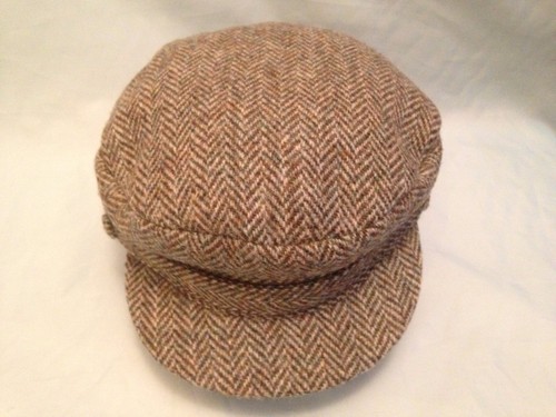 Harris tweed green herringbone - tweed,
