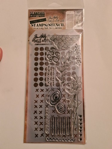 Tim holtz clear stamps stencil - tim,