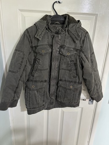 Boys khaki winter coat with