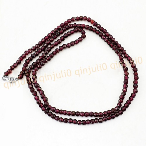 Natural garnet faceted dark - natural,