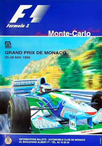 Vintage 1995 monaco grand prix - vintage,
