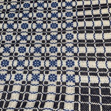 Overshot Coverlet Early