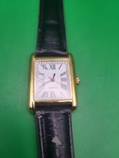 Rectangular Watch Gold Tone