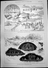 Original Old Antique Print