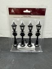 Lemax Street lamps With Wreaths Lighted Village Accessory Christmas Tested