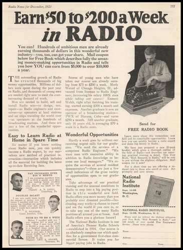 1925 national radio institute - 1925,