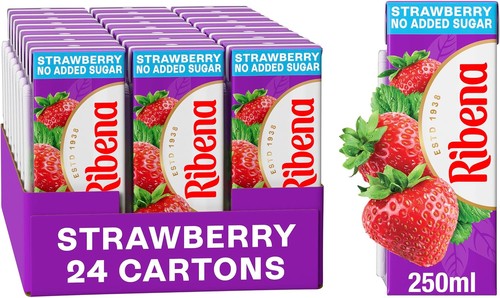 Ribena strawberry juice drink - strawberry,