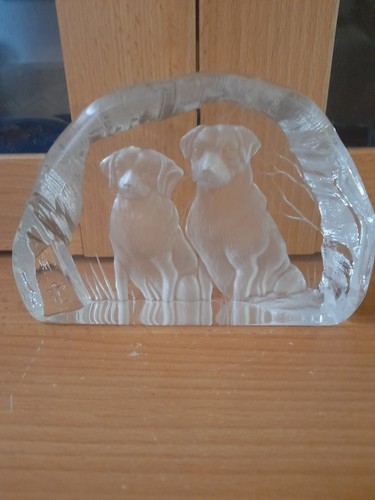 Dogs dartington glass - -,