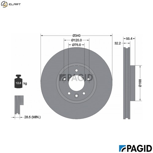 Brake disc 55303nhc for - 2x,